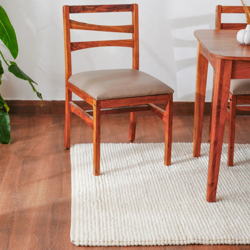 Aurelia Pearl Wool Rug – Handwoven Chunky Loop Weave in Ivory