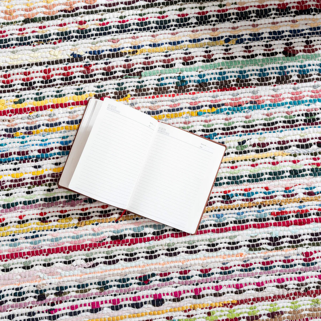 Vivid Visions Area Rug – Handwoven Recycled Cotton