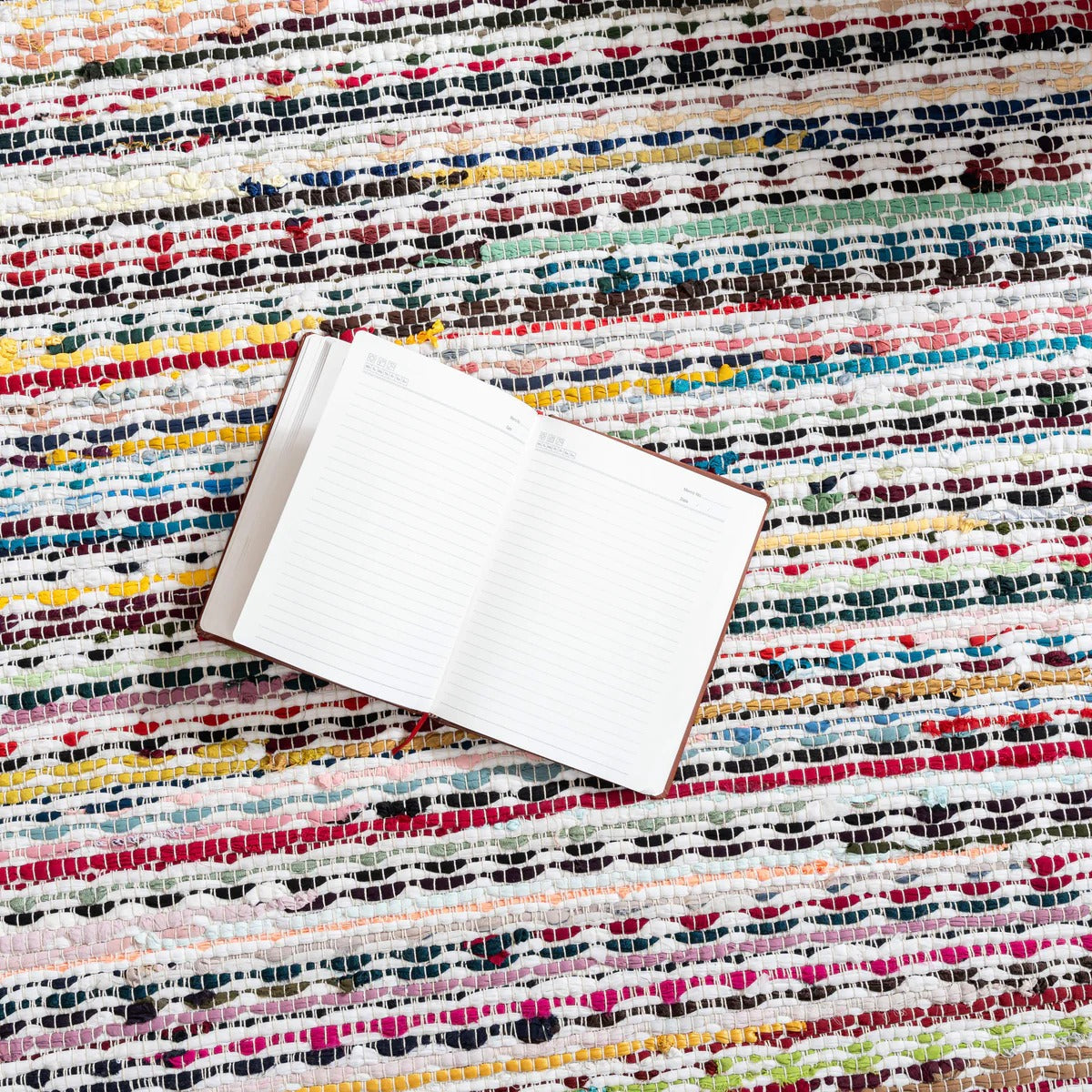 Vivid Visions Area Rug – Handwoven Recycled Cotton