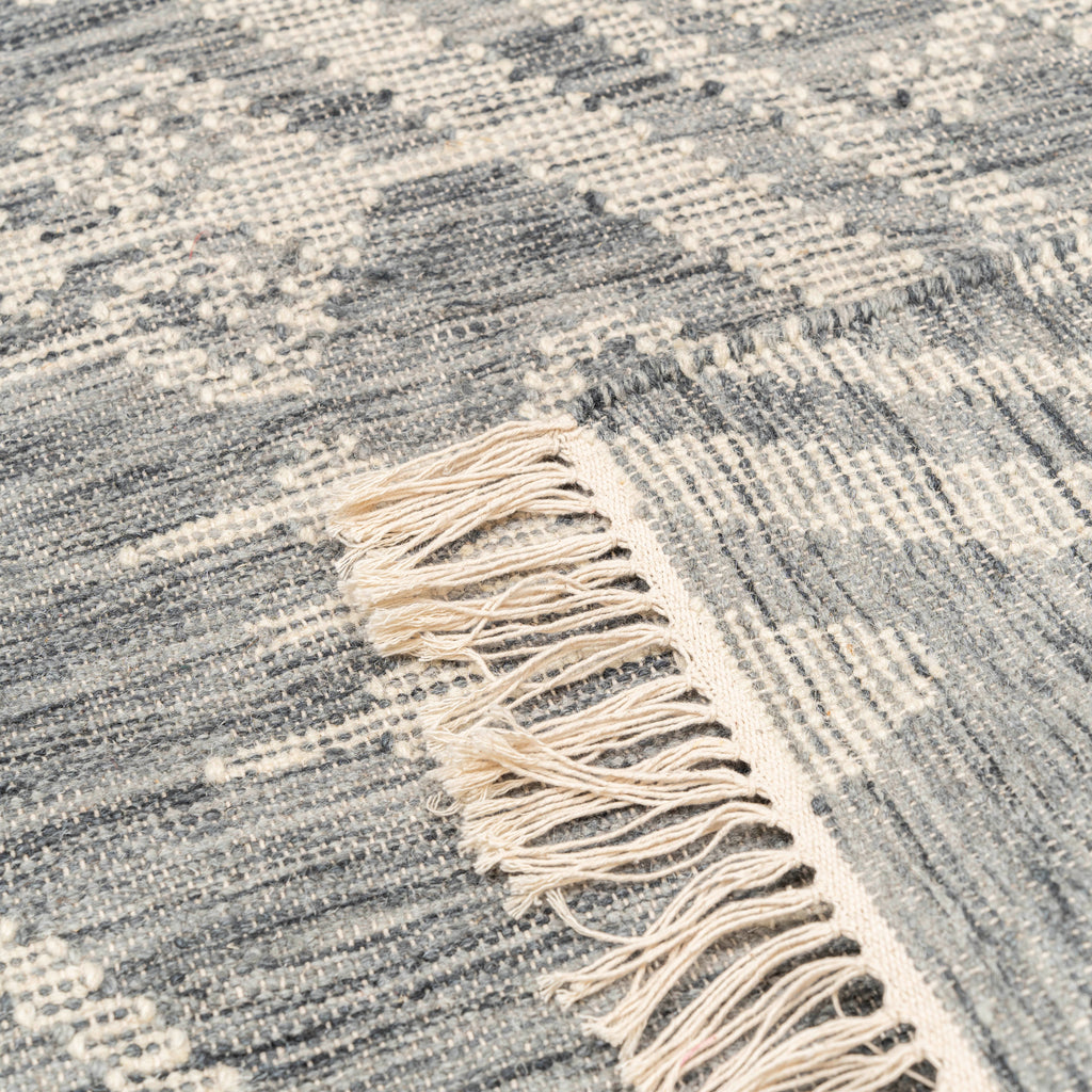 Mira Smoke Wool Rug – Handwoven Panja Oriental Rug