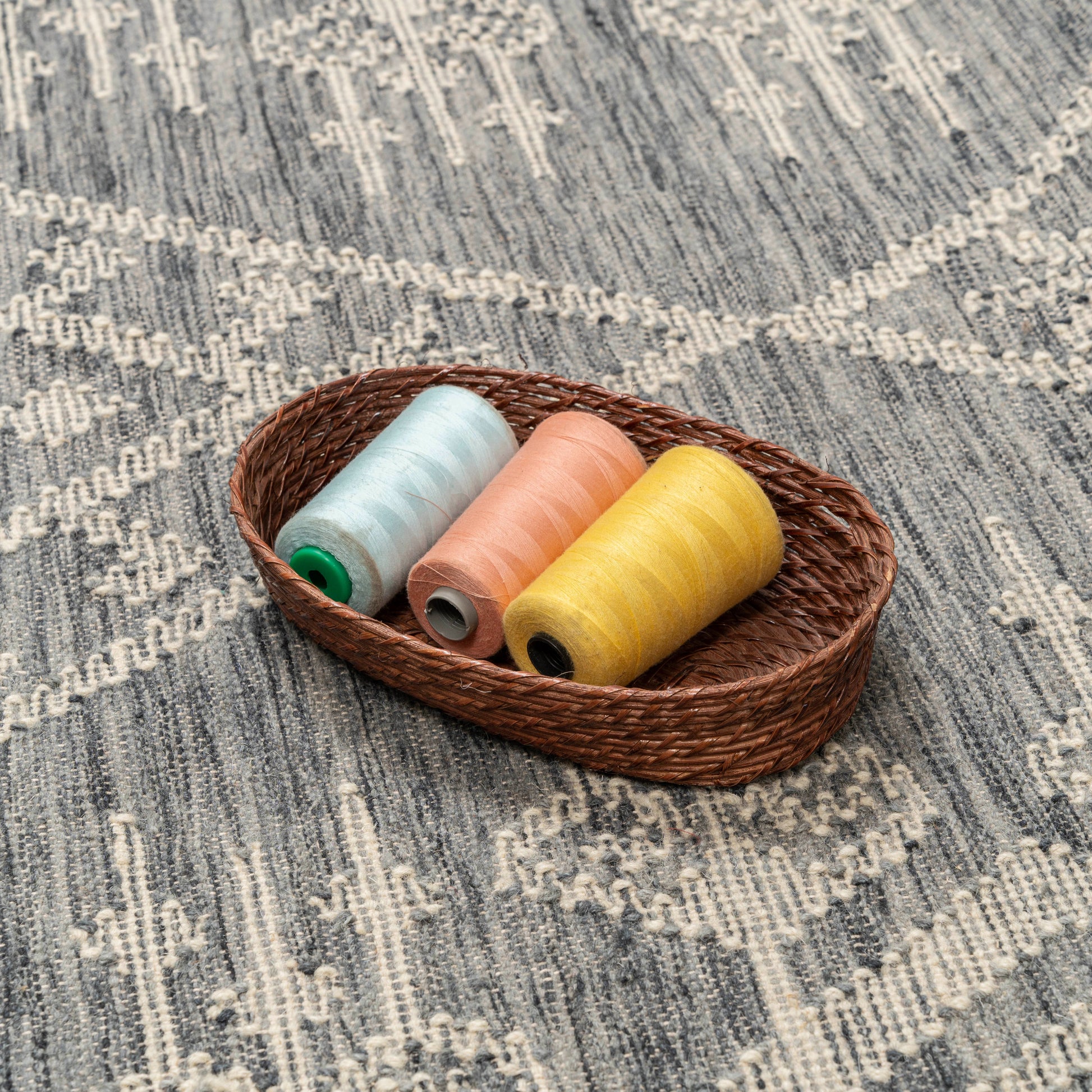 Mira Smoke Wool Rug – Handwoven Panja Oriental Rug